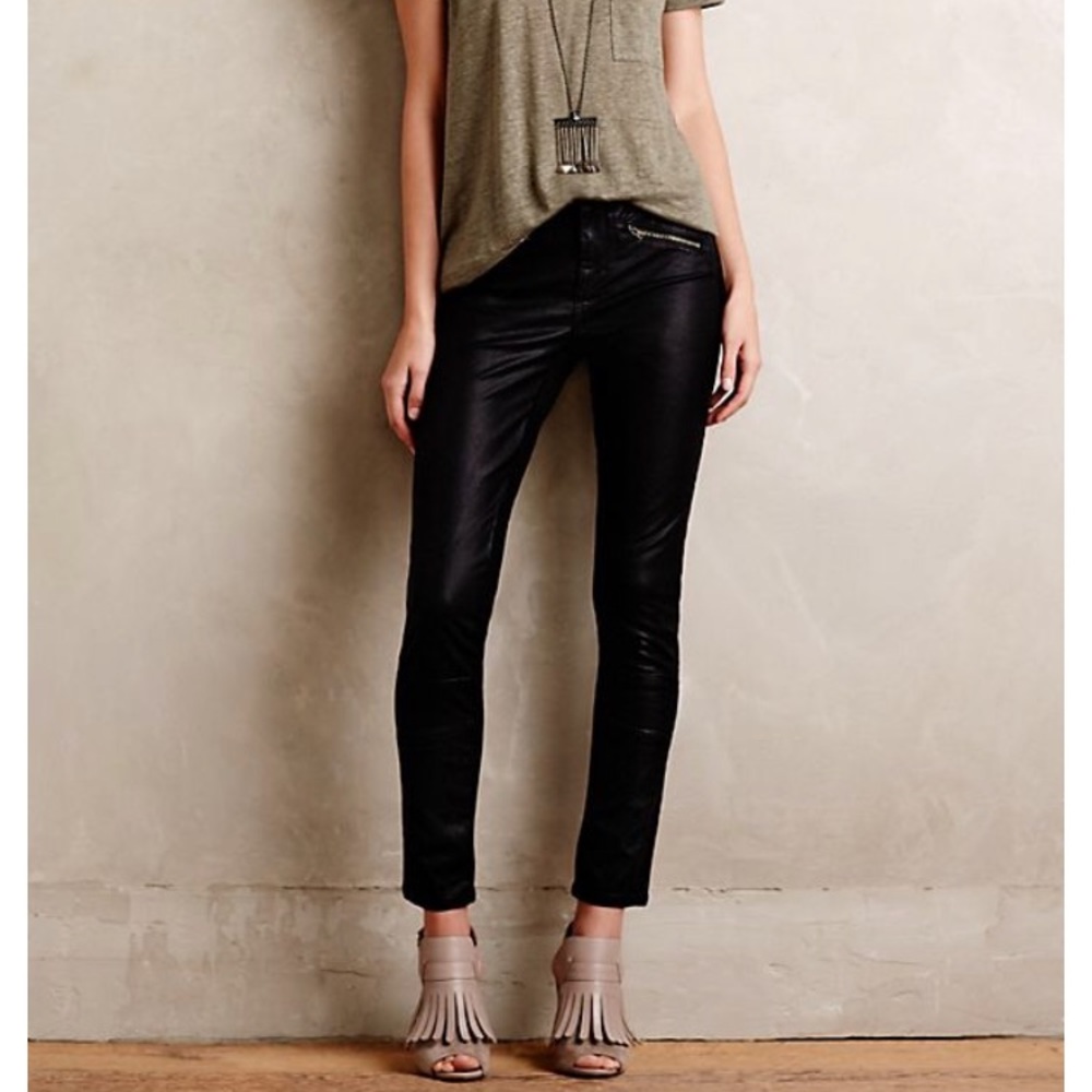 Anthropologie, Pilcro Vegan Leather Moto Pants